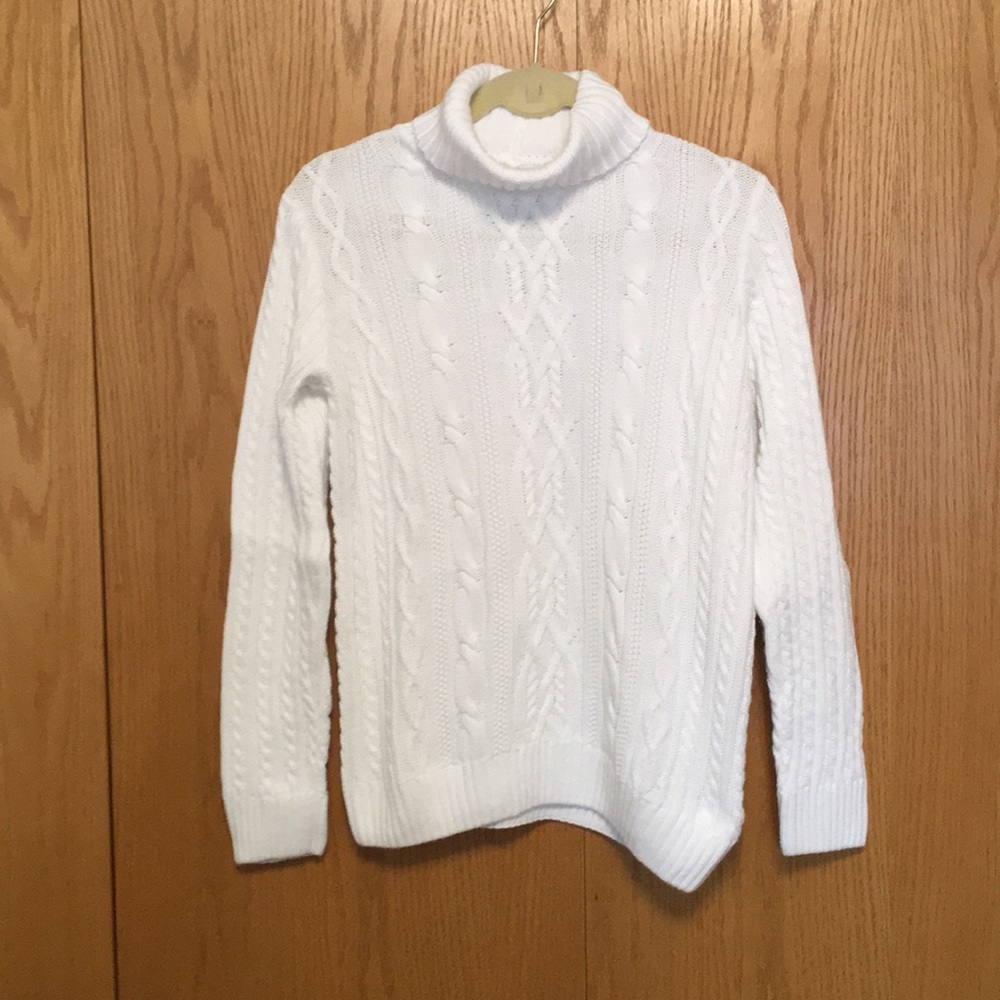 Croft&Barrow turtleneck cable knit sweater.